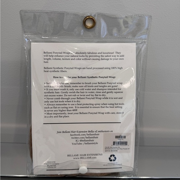 Bellami Wrap Pony Tail 160g 20” (Color #18) - Picture 3 of 3